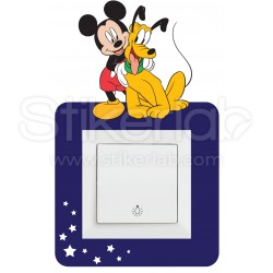 Miki i Pluton stiker oko prekidaca